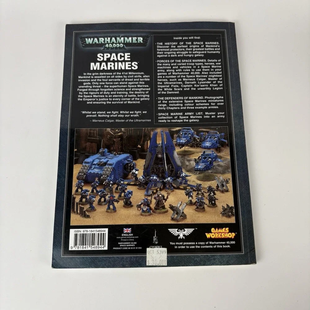 Warhammer 40,000 Codex: Space Marines - Paperback By Matthew Ward